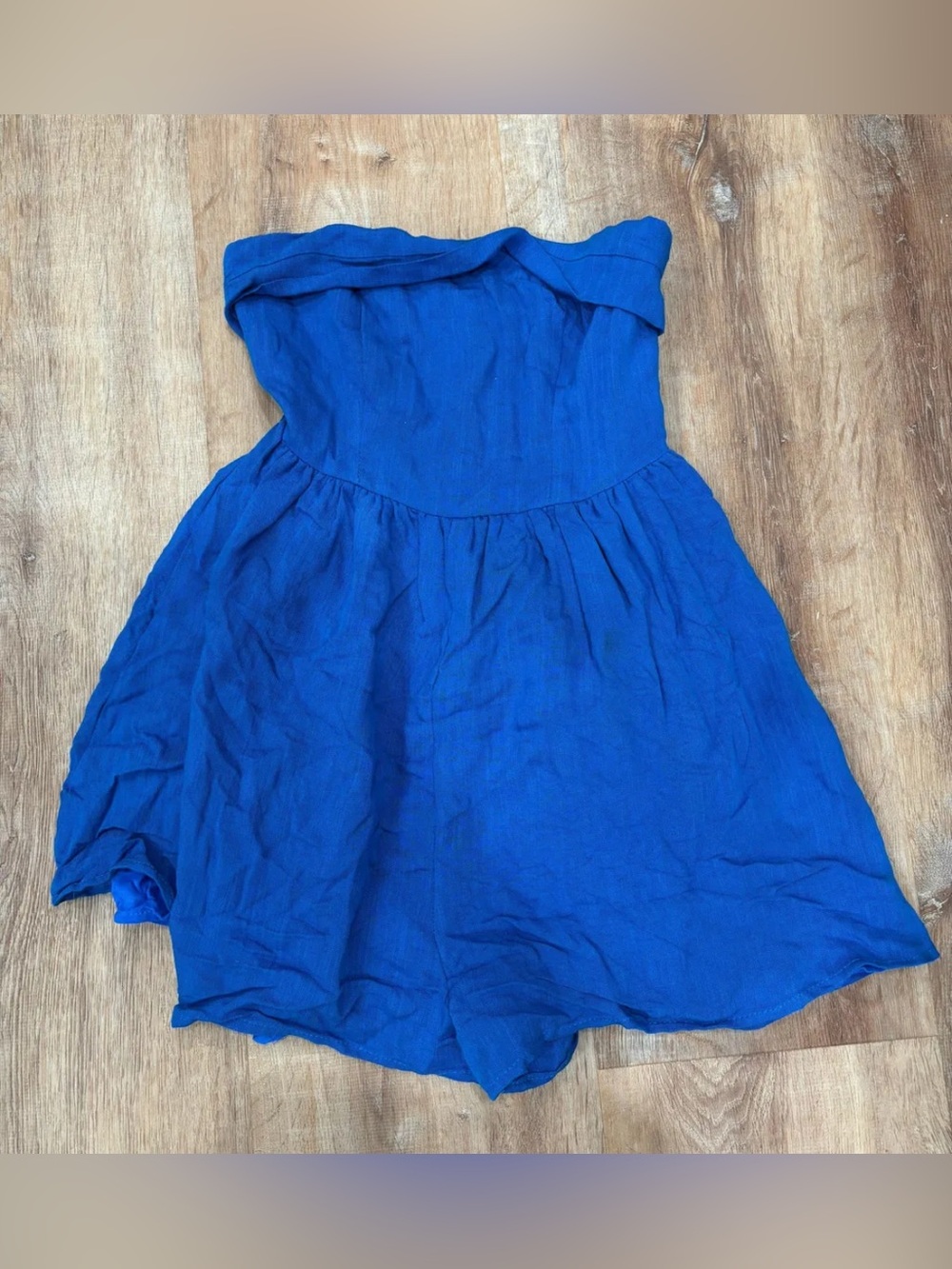 Princess Polly Royal Blue Strapless Romper